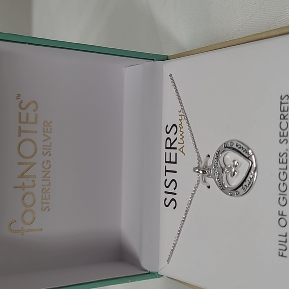 FootNotes Sterling Silver Sisters Always Necklace - Picture 3 of 7